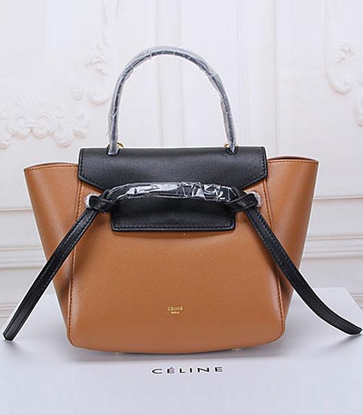 Celine Belt Coffee Leather Small Tote Bag