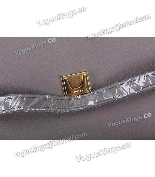Celine Belt Grey Leather High-quality Tote Bag-6