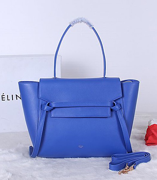 Celine Belt Original Leather Tote Bag 3346 In Electric Blue