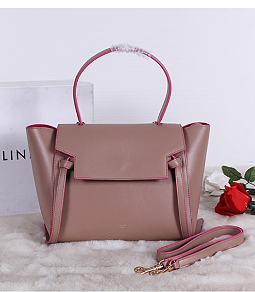 Celine Belt Original Leather Tote Bag 3346 In Lobster Pink