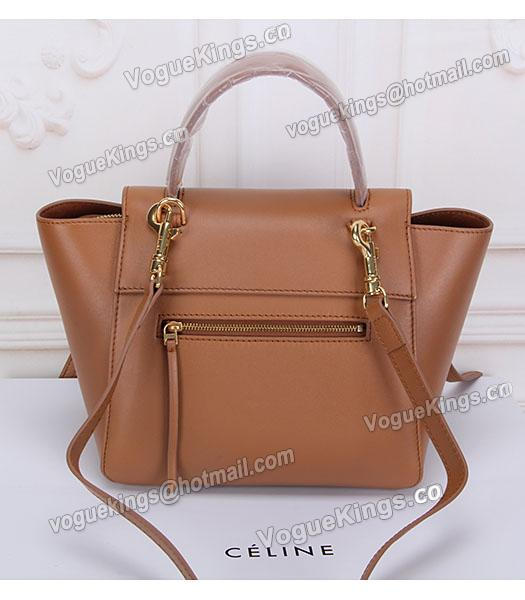 Celine Belt Small Tote Bag Light Coffee Leather-2
