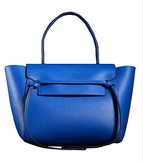 Celine Belt Tote Bag in Electric Blue Original Calfskin