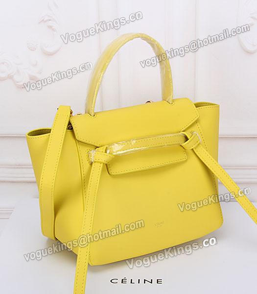Celine Belt Yellow Leather Small Tote Bag-1