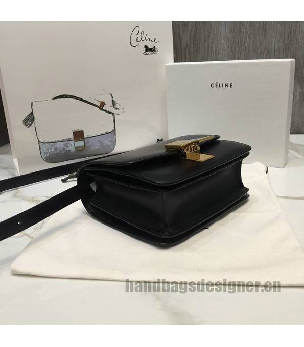 Celine Black Original Plain Veins Leather Small Classic Box Bag-2