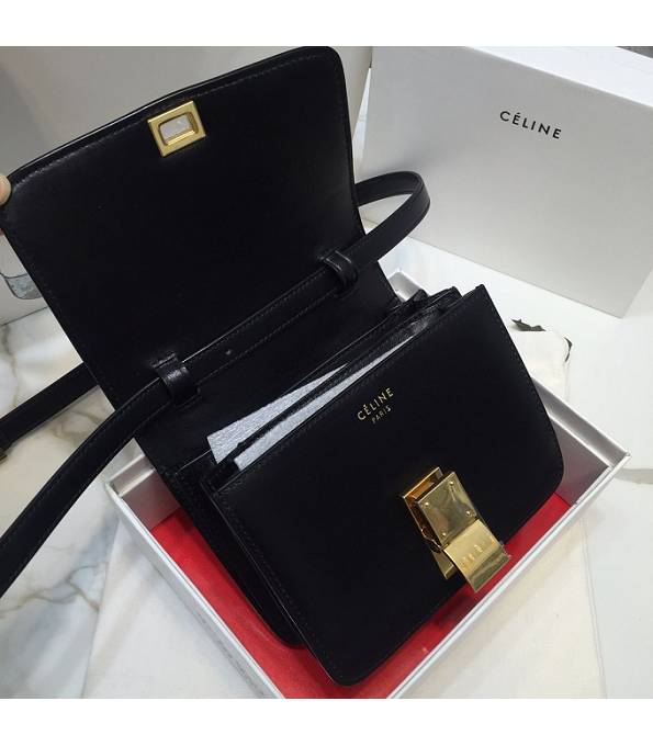 Celine Black Original Plain Veins Leather Small Classic Box Bag-3