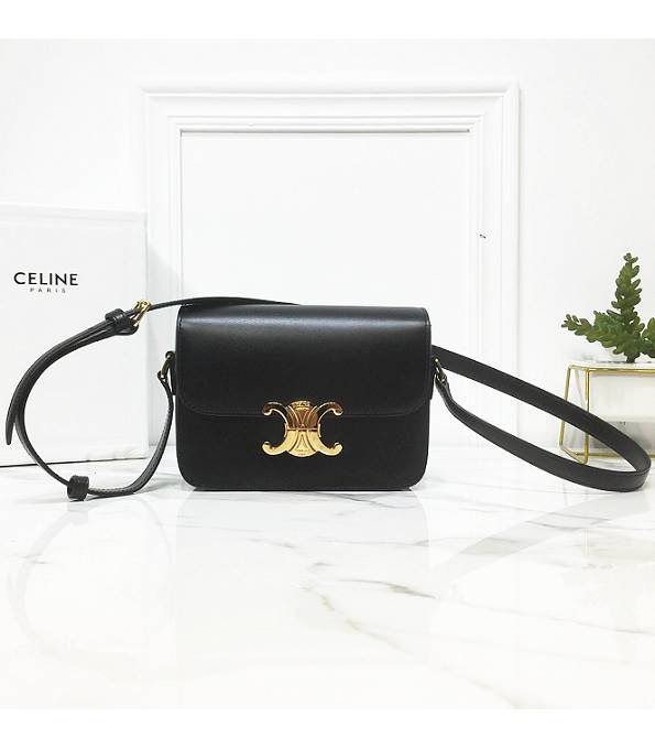 Celine Black Original Triomphe Box Leather 18cm Shoulder Bag