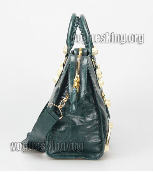 Celine Boston 30cm Smile Blue/Jujube Imported Leather Tote Bag-3