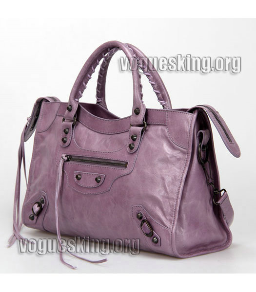 Celine Boston 30cm Smile Pink/Black Imported Leather Tote Bag-1