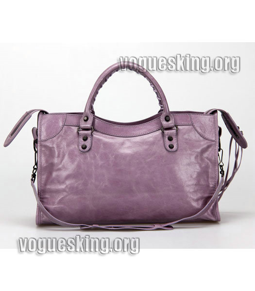 Celine Boston 30cm Smile Pink/Black Imported Leather Tote Bag-3