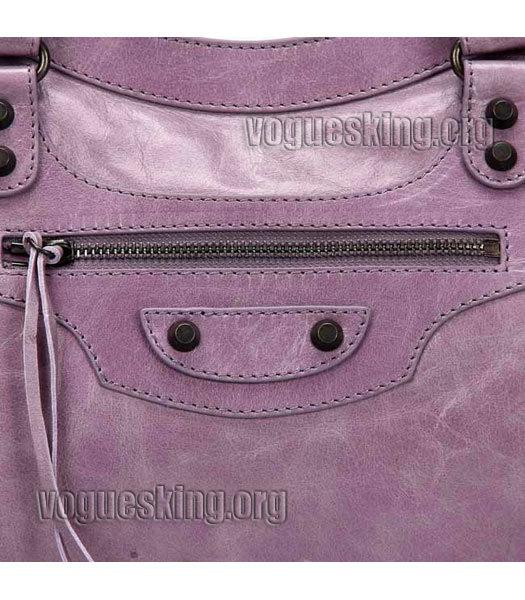 Celine Boston 30cm Smile Pink/Black Imported Leather Tote Bag-5
