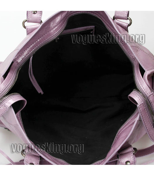 Celine Boston 30cm Smile Pink/Black Imported Leather Tote Bag-6