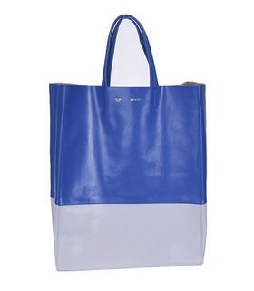 Celine Cabas Chic BlueGrey Lambskin Shopping Bag