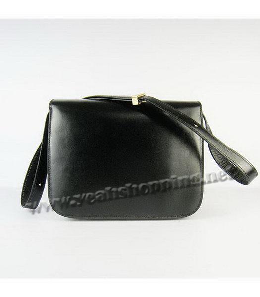 Celine Calfskin Messenger Bag Black-2