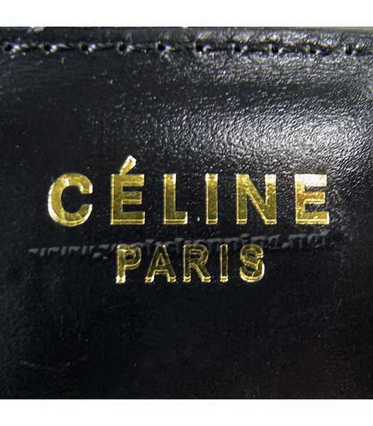Celine Calfskin Messenger Bag Black-5