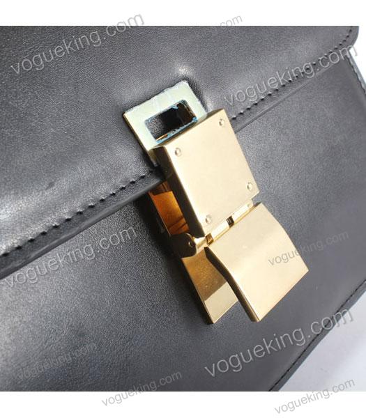 Celine Classic Box Small Flap Bag Black Calfskin Leather-5