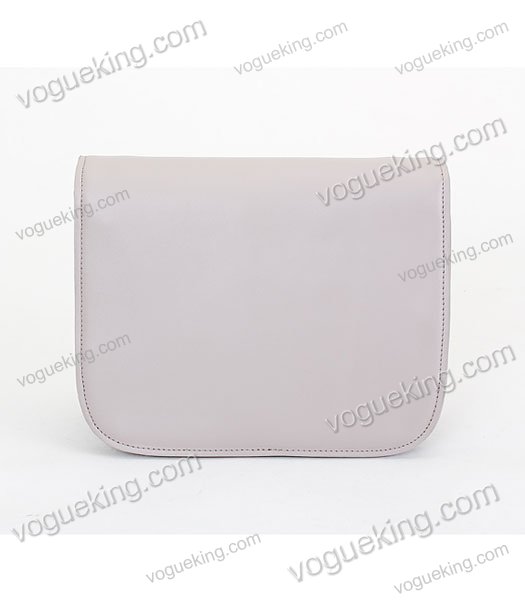 Celine Classic Box Small Flap Bag Light Grey Calfskin Leather-3