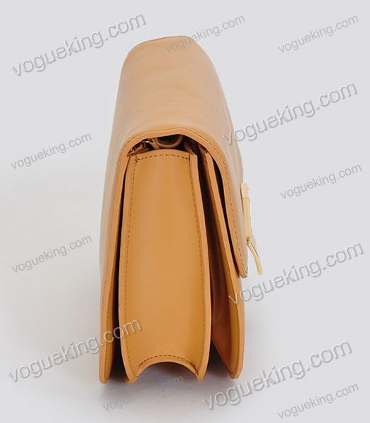 Celine Classic Box Small Flap Bag Light Yellow Calfskin Leather-2