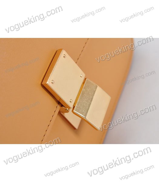 Celine Classic Box Small Flap Bag Light Yellow Calfskin Leather-5