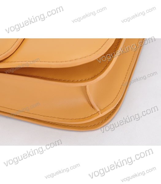 Celine Classic Box Small Flap Bag Light Yellow Calfskin Leather-6