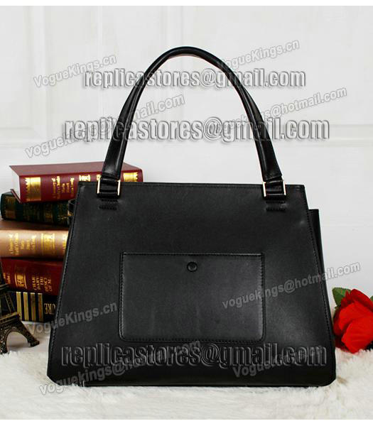 Celine Edge Calfskin Leather Tote Bag 26938 In Light Blue/Black-2