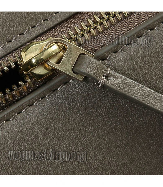 Celine Edge Tote Bag In Khaki Original Leather-5