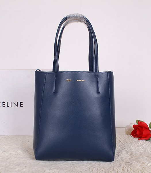 Celine Fashion Original Leather Sapphire Blue Handbag 27001