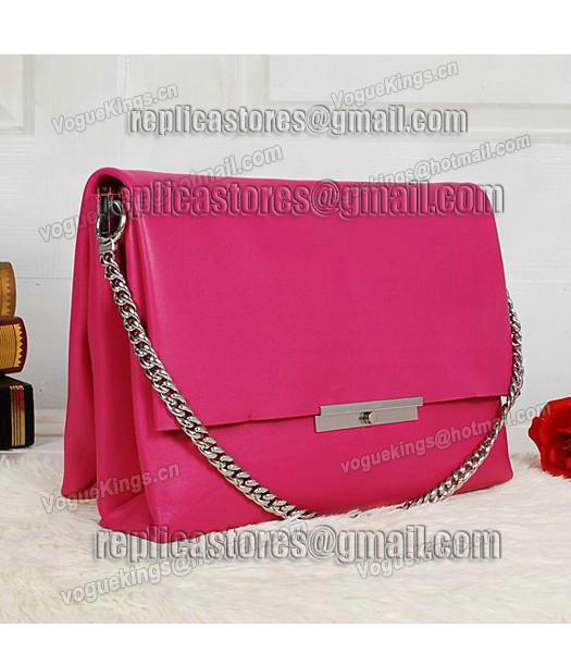 Celine Fashion Plum Red Leather Flap Shoulder Bag 5367-1