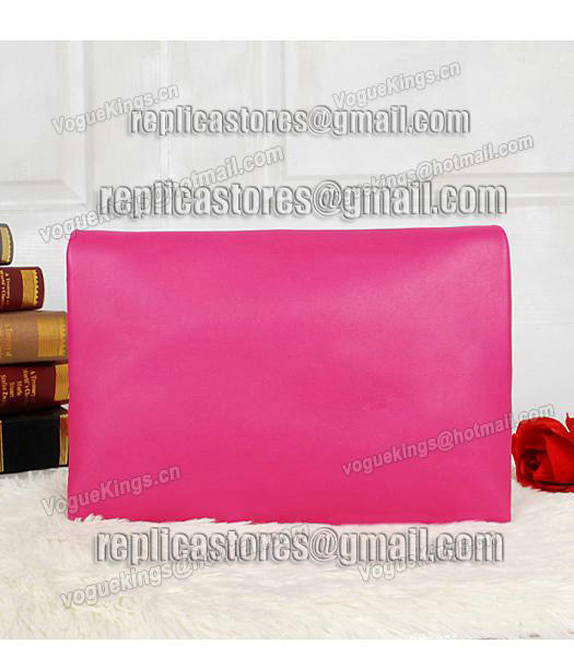 Celine Fashion Plum Red Leather Flap Shoulder Bag 5367-2