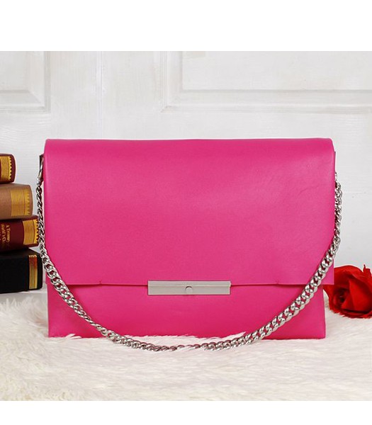 Celine Fashion Plum Red Leather Flap Shoulder Bag 5367