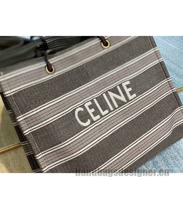 Celine Grey Original Canvas 43cm Shopping Bag-4