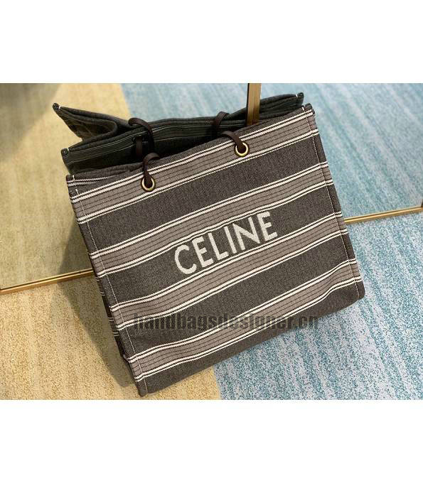 Celine Grey Original Canvas 43cm Shopping Bag-7