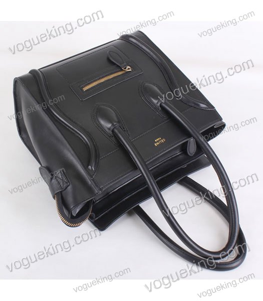 Celine Mini 26cm Small Tote Bag Black Imported Leather-4