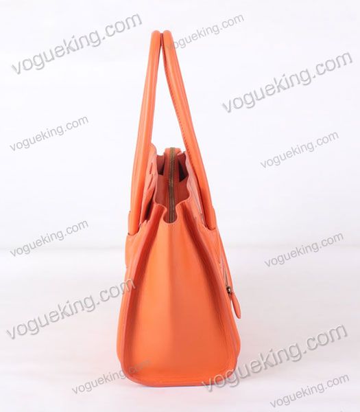 Celine Mini 26cm Small Tote Bag Orange Imported Leather-2