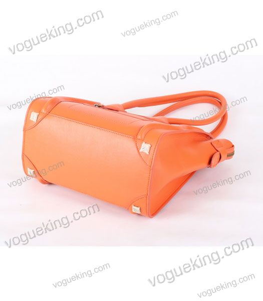 Celine Mini 26cm Small Tote Bag Orange Imported Leather-5