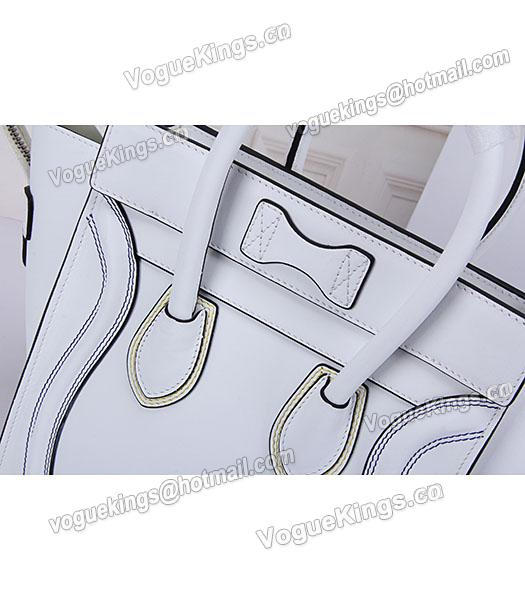 Celine Mini 26cm Small Tote Bag White Leather-7