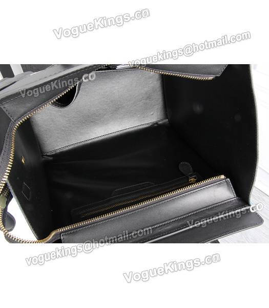 Celine Mini 30cm Classic Tote Bag Blue&White&Black Leather-7