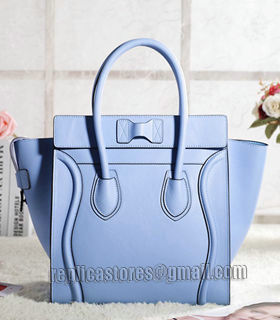 Celine Mini 30cm Emperor Blue Original Leather Tote Bag With Black Side-2