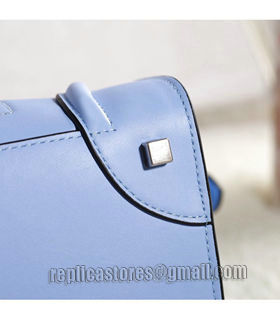 Celine Mini 30cm Emperor Blue Original Leather Tote Bag With Black Side-4