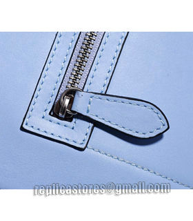 Celine Mini 30cm Emperor Blue Original Leather Tote Bag With Black Side-5