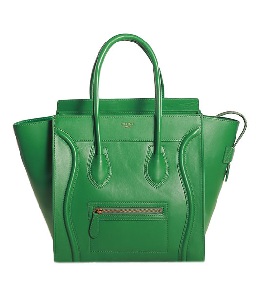 Celine Mini 30cm Grass Green Original Leather Tote Bag