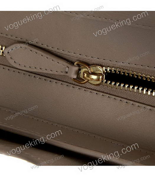 Celine Mini 30cm Khaki Imported Leather Medium Tote Bag-5