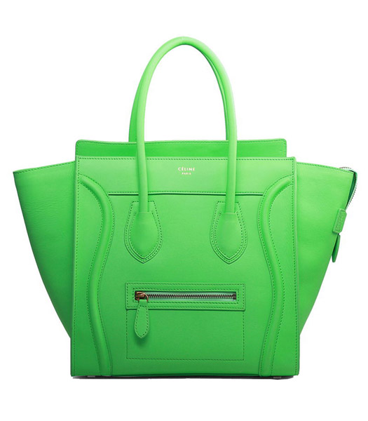 Celine Mini 30cm Light Green Original Leather Tote Bag