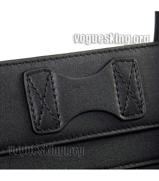 Celine Mini 30cm Medium Tote Bag Black Croc Veins With Imported Leather-5