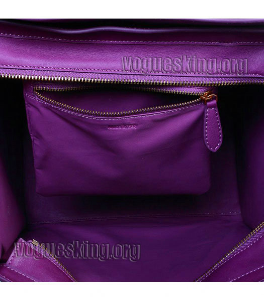 Celine Mini 30cm Purple Imported Leather Medium Tote Bag-6