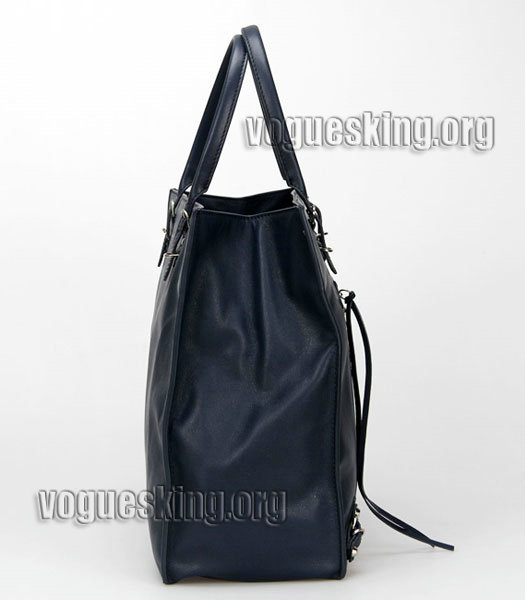 Celine Mini Smile Face White Bubble Leather With Black/Apricot Leather Tote Handbag-4