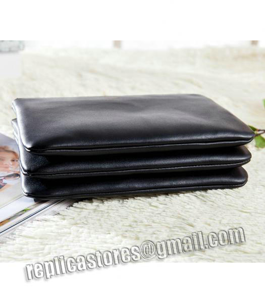 Celine Mini Trio Crossbody Messenger Bag Black Original Leather-3