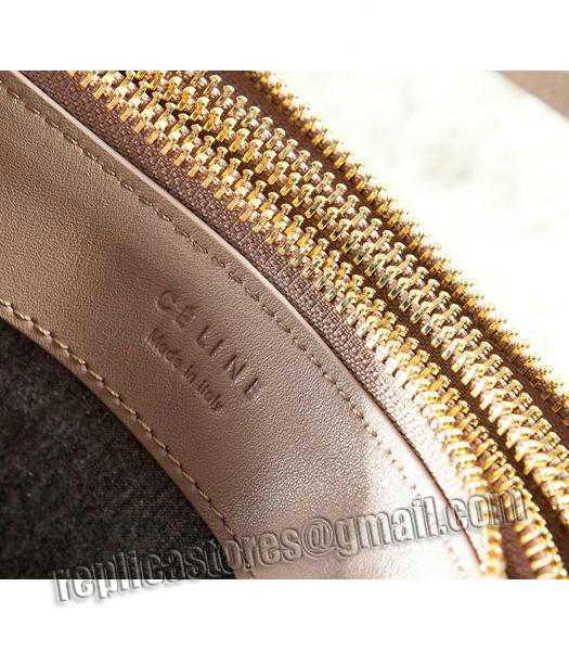 Celine Mini Trio Crossbody Messenger Bag Light Khaki Original Leather-8