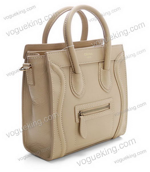 Celine Nano 20cm Small Tote Handbag Apricot Leather-1