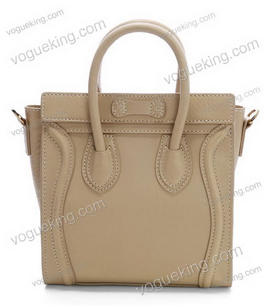 Celine Nano 20cm Small Tote Handbag Apricot Leather-2