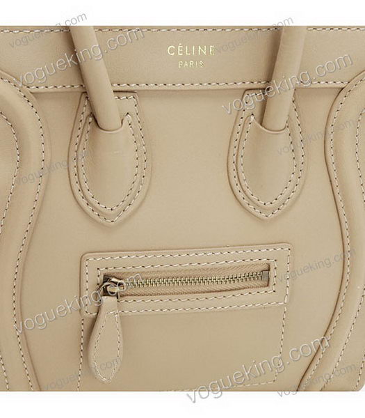 Celine Nano 20cm Small Tote Handbag Apricot Leather-4